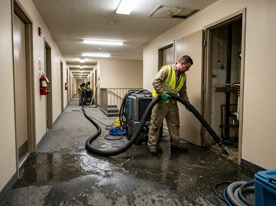 multi-unit-apartment-hallway-f-005 — frequently asked questions, Emergency Burst Pipe Water Extraction & Removal in Sunnysid…